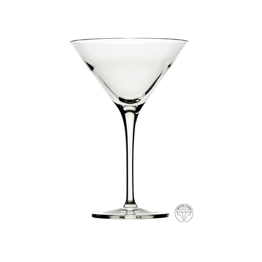 Glacial Topaz Bar Crystal Martini Glass 8oz 24cl Pack of 6