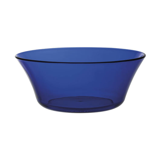 Duralex Lys Sapphire Glass Salad Bowl 23cm 2.2Litre Pack of 12