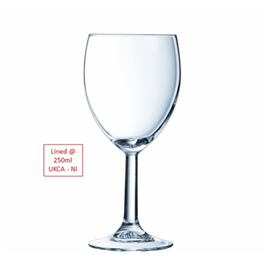 Arcoroc Savoie Wine Glass 12.25oz 35cl Lined @ 250ml Pack of 24