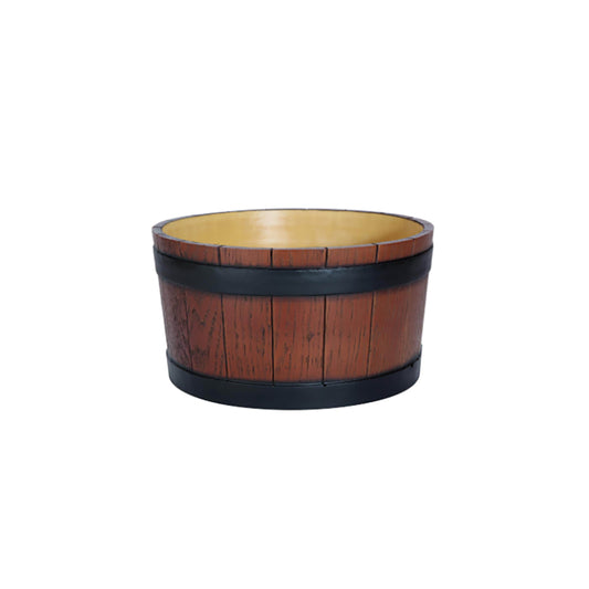 Beaumont Barrel End Ice Tub Wood Grain Effect 11L