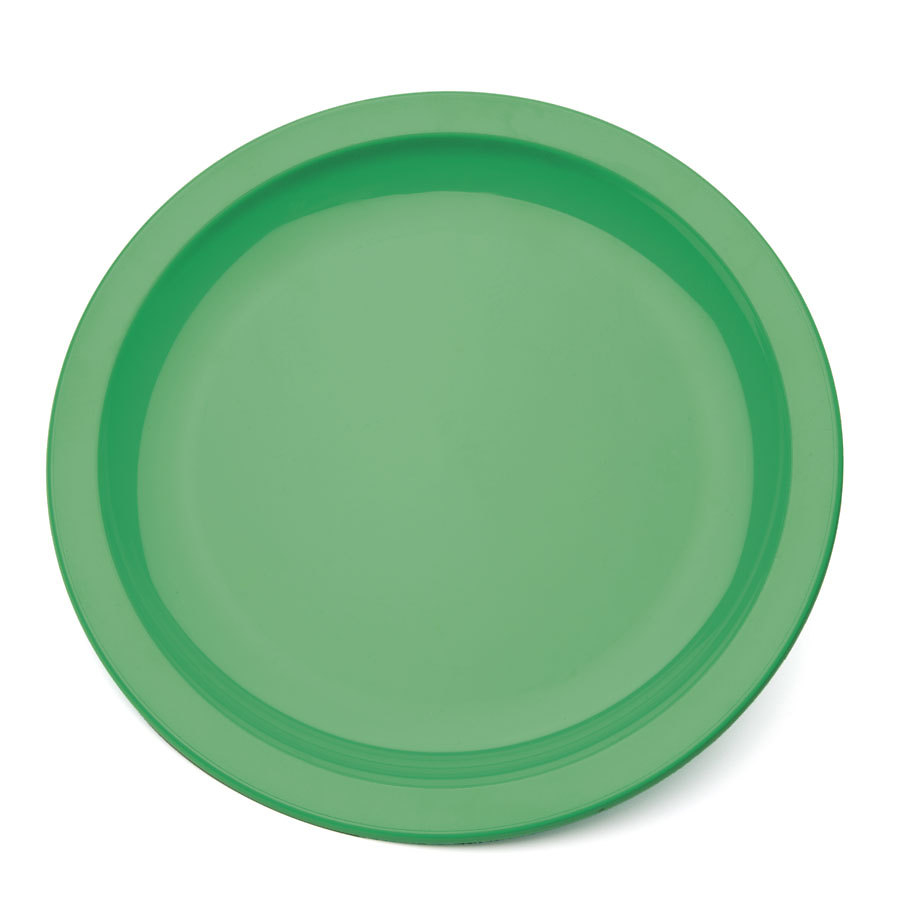 Harfield Polycarbonate Emerald Green Round Narrow Rim Plate 17cm Pack of 10