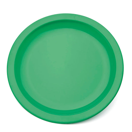 Harfield Polycarbonate Emerald Green Round Narrow Rim Plate 17cm Pack of 10