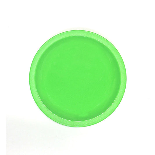 Harfield Polycarbonate Lime Green Round Narrow Rim Plate 17cm