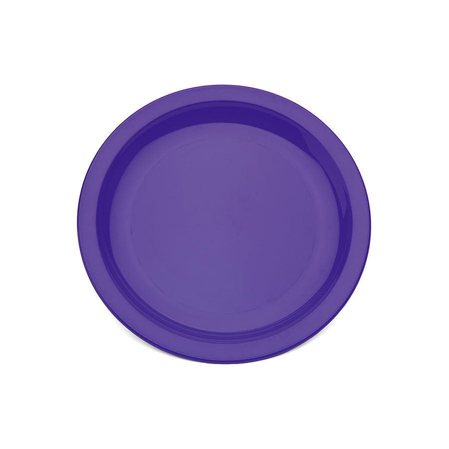 Harfield Polycarbonate Purple Round Narrow Rim Plate 17cm Pack of 10