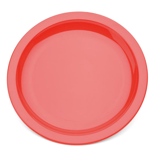 Harfield Polycarbonate Red Round Narrow Rim Plate 17cm