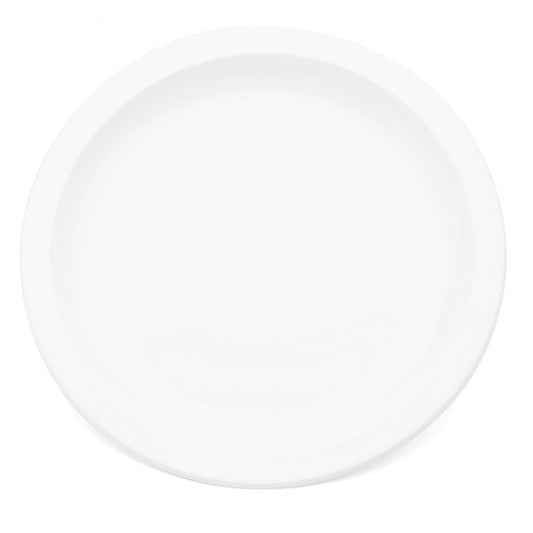 Harfield Polycarbonate White Round Narrow Rim Plate 17cm