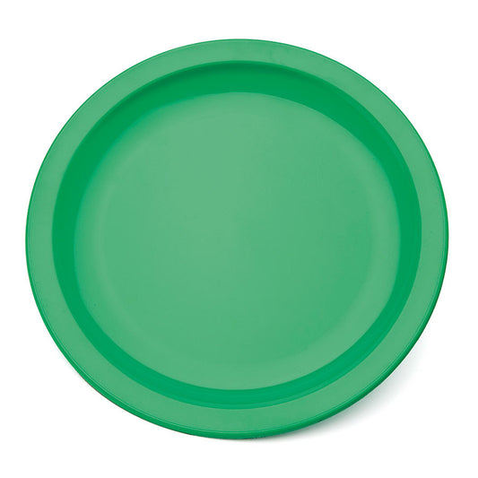 Harfield Polycarbonate Emerald Green Round Narrow Rim Plate 23cm Pack of 10