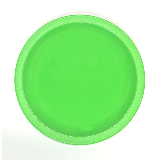 Harfield Polycarbonate Lime Green Round Narrow Rim Plate 23cm Pack of 10