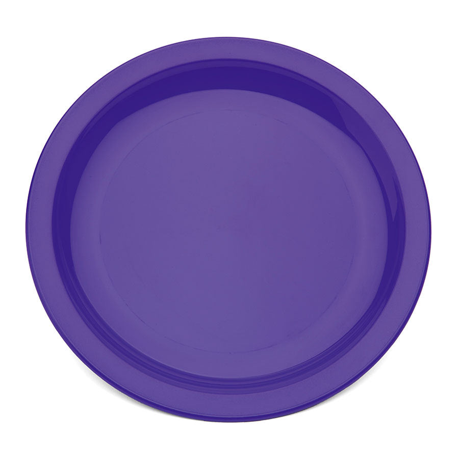 Harfield Polycarbonate Purple Round Narrow Rim Plate 23cm Pack of 10