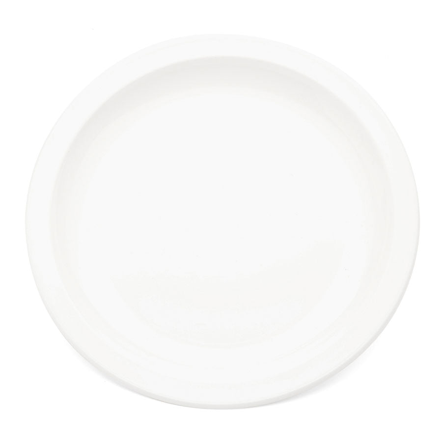 Harfield Polycarbonate White Round Narrow Rim Plate 23cm