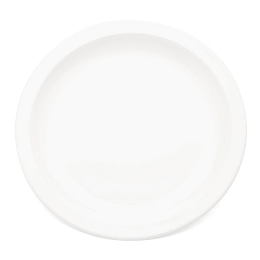 Harfield Polycarbonate White Round Narrow Rim Plate 23cm