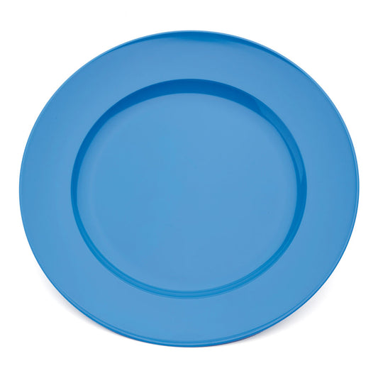 Harfield Polycarbonate Blue Round Wide Rim Dessert Plate 21.5cm Pack of 10