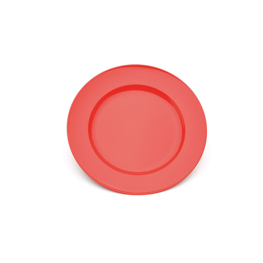 Harfield Polycarbonate Red Round Wide Rim Dessert Plate 21.5cm Pack of 10