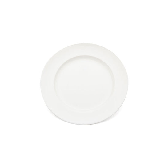 Harfield Polycarbonate White Round Wide Rim Dessert Plate 21.5cm Pack of 10