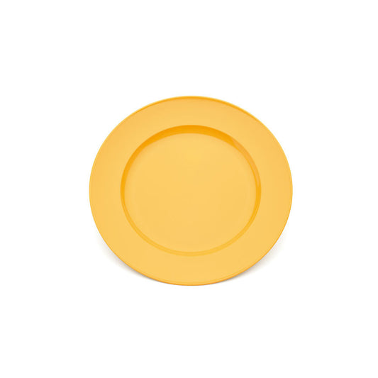 Harfield Polycarbonate Yellow Round Wide Rim Dessert Plate 21.5cm Pack of 10