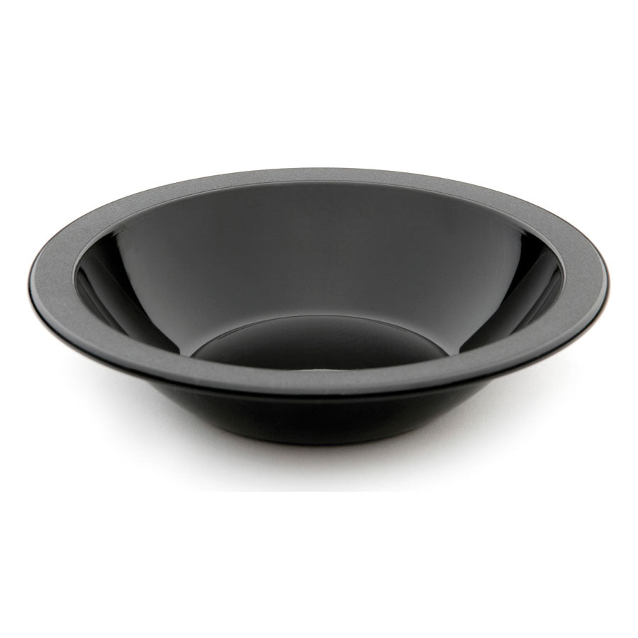 Harfield Polycarbonate Black Round Narrow Rim Bowl 17.3cm 400ml 14oz Pack of 10