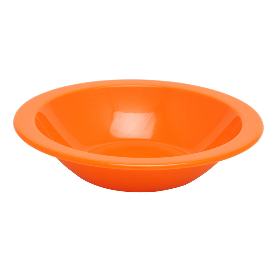 Harfield Polycarbonate Orange Round Narrow Rim Bowl 17.3cm 400ml 14oz