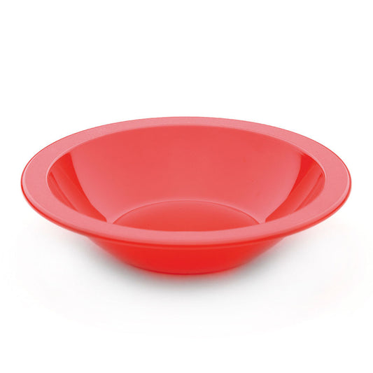 Harfield Polycarbonate Red Round Narrow Rim Bowl 17.3cm 400ml 14oz