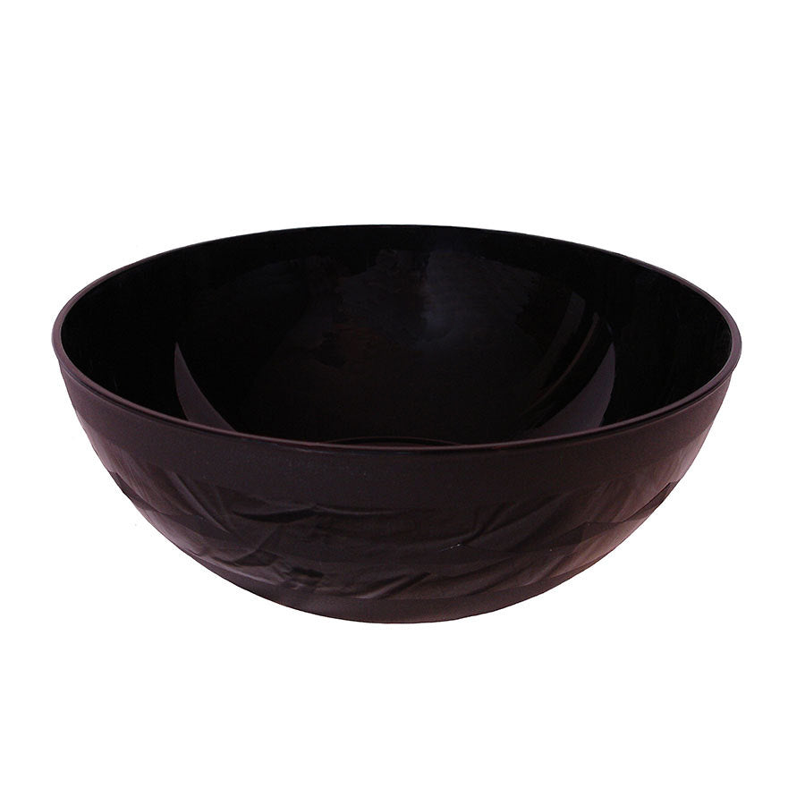 Harfield Polycarbonate Black Round Large Salad Bowl 24cm Pack of 10