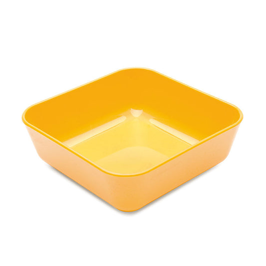 Harfield Polycarbonate Yellow Square Sweet Dish 10x3.5cm Pack of 10