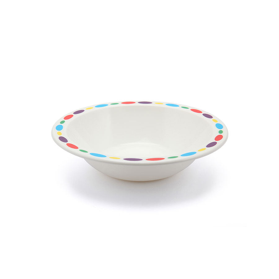 Harfield Duo Polycarbonate White Round Narrow Pebbles Rim Bowl 17.3cm