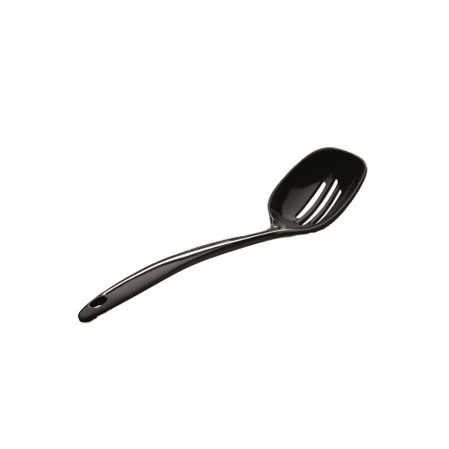 Elite Global Solutions Foundations Melamine Black Slotted Spoon 30.5cm 12 Inch