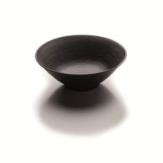 Steelite Melamine Zen Black Round Bowl 24.8cm 9 3/4 Inch 118.0cl 41oz Pack of 6