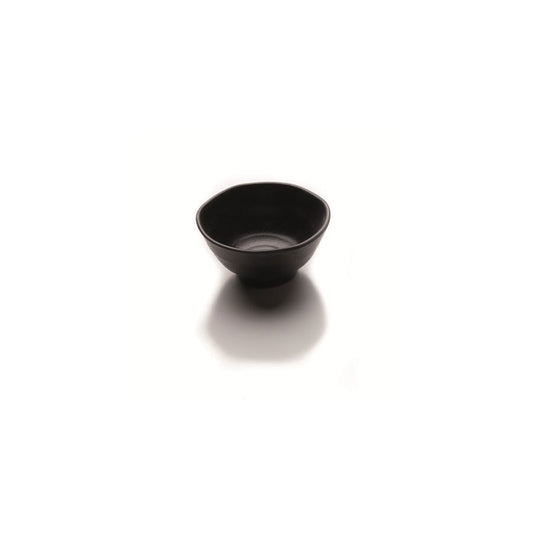 Steelite Melamine Zen Black Round Bowl 11.4cm 4 1/2 Inch 24.0cl 8oz Pack of 6