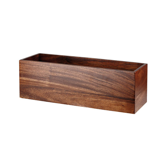 Churchill Alchemy Buffet Acacia Wood Rectangular Medium Riser 47x15x15cm Pack of 2