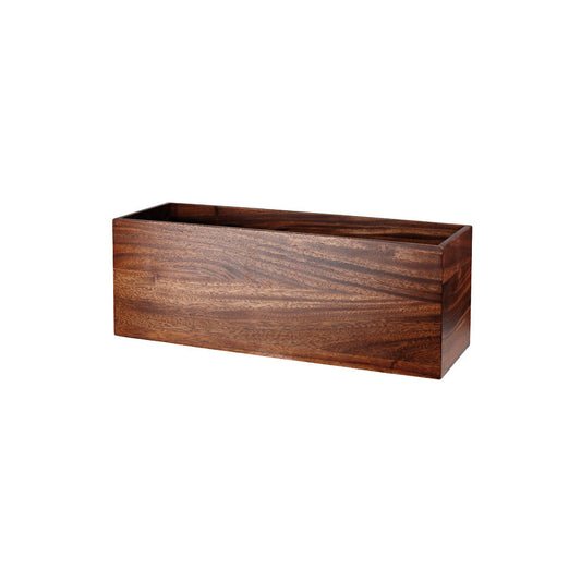 Churchill Alchemy Buffet Acacia Wood Rectangular Small Riser 38x12x10cm Pack of 2