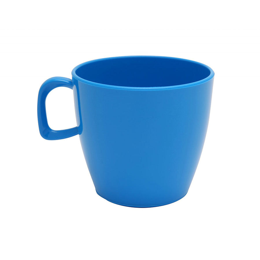 Harfield Polycarbonate Blue Handled Cup 220ml Pack of 10