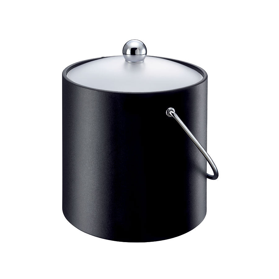 Elia Matte Black Insulated Ice Bucket with Scoop 3Litre