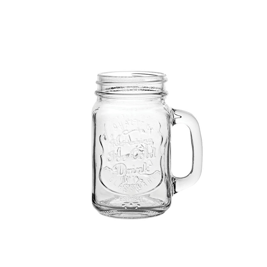 Utopia Alabama Glass Handled Jar 17.5oz 48cl Pack of 24