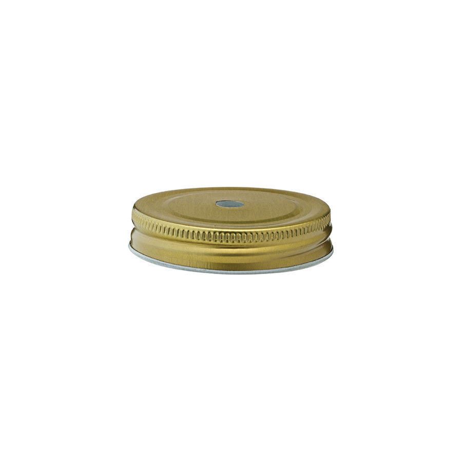 Utopia Gold Lid With Straw Hole 7cm Pack of 24