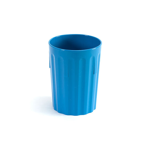 Harfield Polycarbonate Blue Fluted Tumbler 9oz 25cl Pack of 10