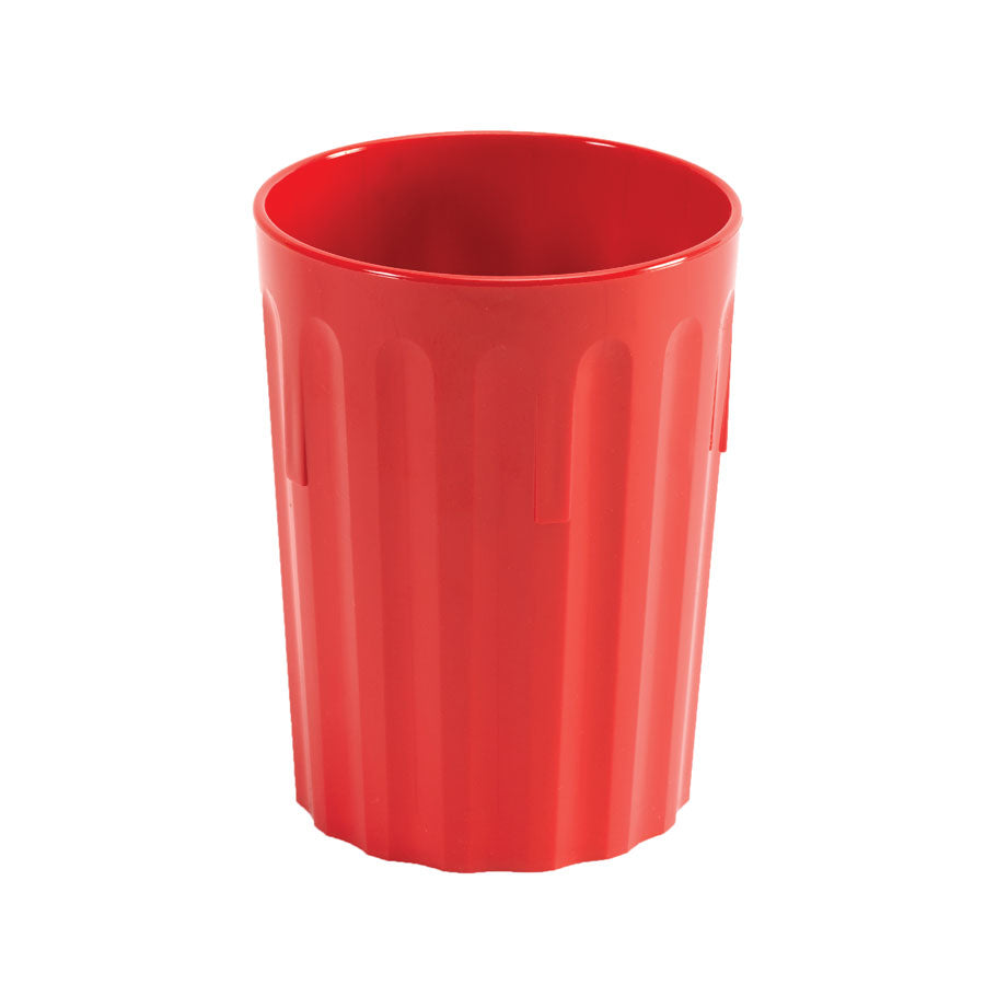 Harfield Polycarbonate Red Fluted Tumbler 9oz 25cl