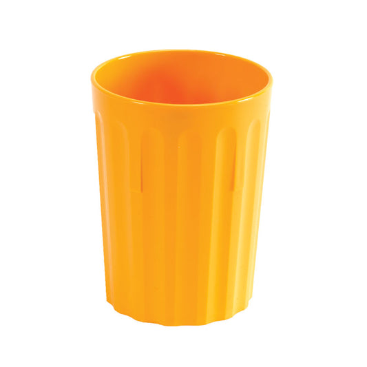 Harfield Polycarbonate Yellow Fluted Tumbler 9oz 25cl