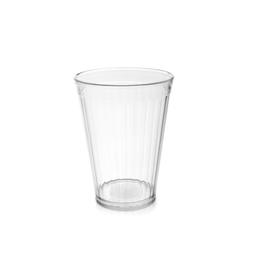 Harfield Polycarbonate Clear Fluted Tumbler 5.25oz 15cl