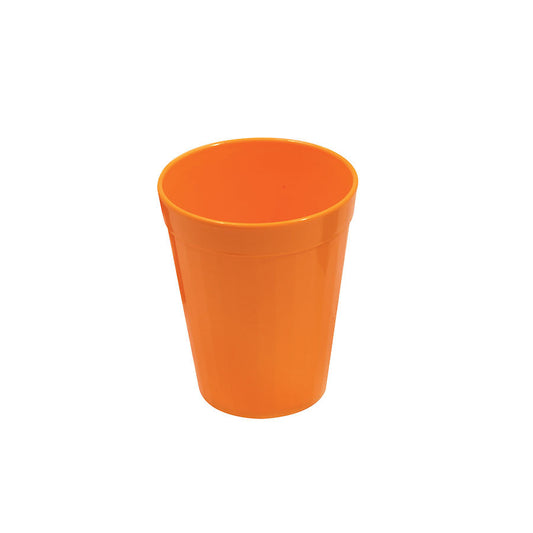 Harfield Polycarbonate Orange Fluted Tumbler 5.25oz 15cl Pack of 10