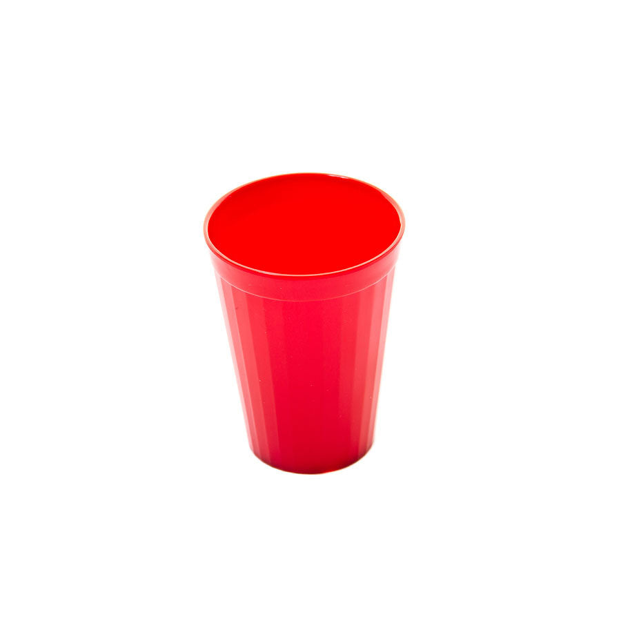 Harfield Polycarbonate Red Fluted Tumbler 5.25oz 15cl