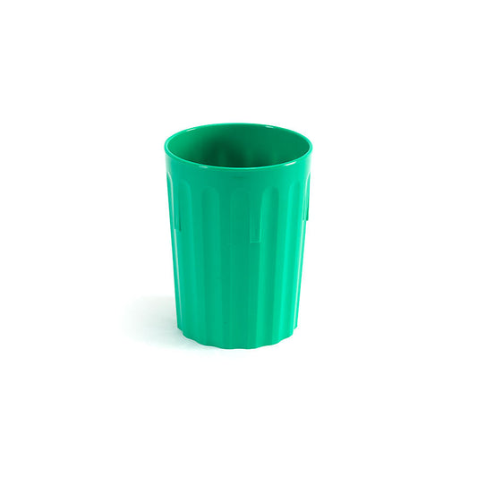 Harfield Polycarbonate Green Fluted Tumbler 8oz 22cl Pack of 10