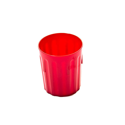 Harfield Polycarbonate Red Fluted Tumbler 8oz 22cl Pack of 10