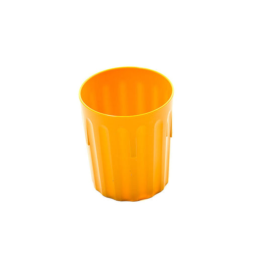 Harfield Polycarbonate Yellow Fluted Tumbler 8oz 22cl