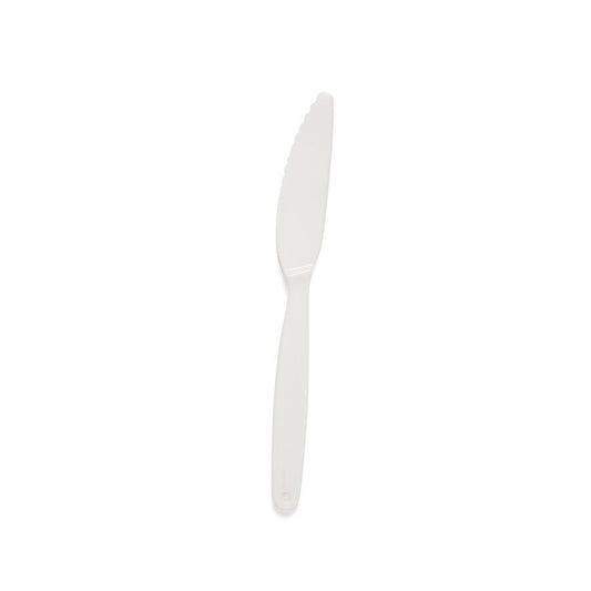 Harfield Polycarbonate Knife Small White 18cm Pack of 10