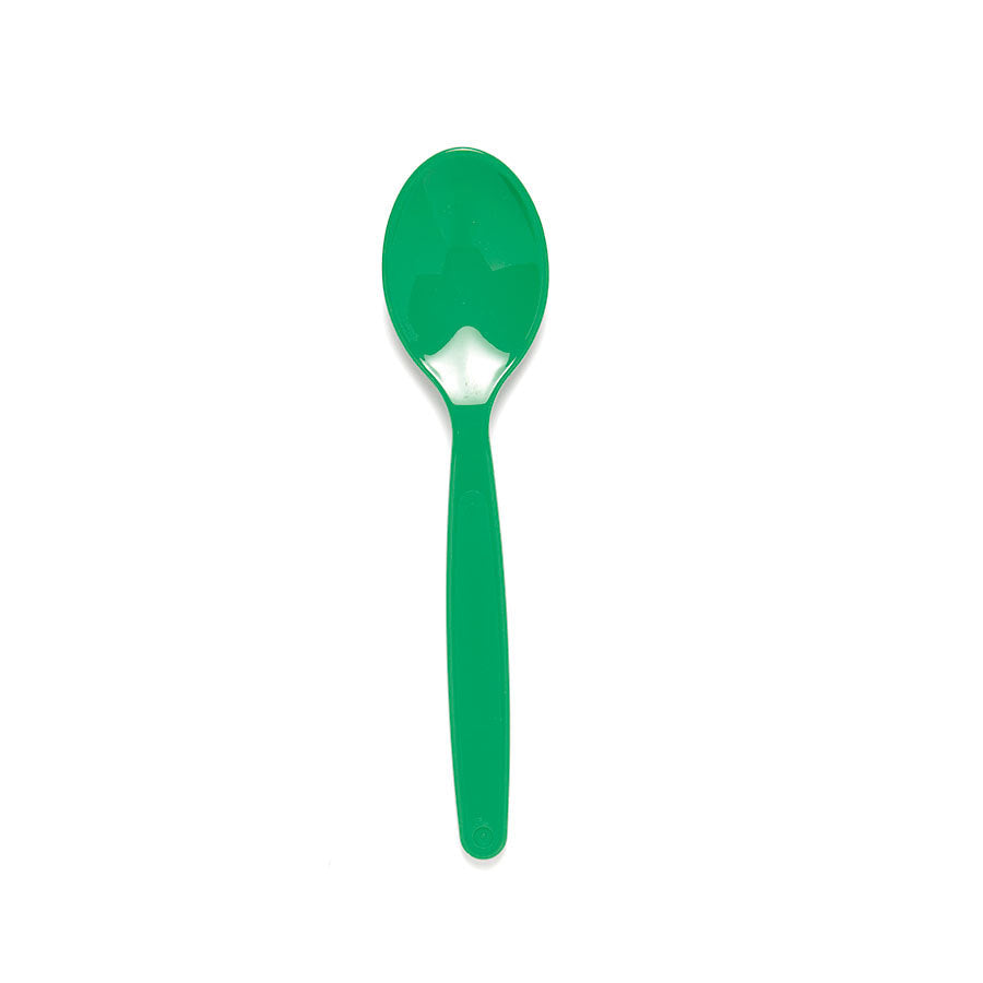 Harfield Polycarbonate Dessert Spoons Small Green 17cm