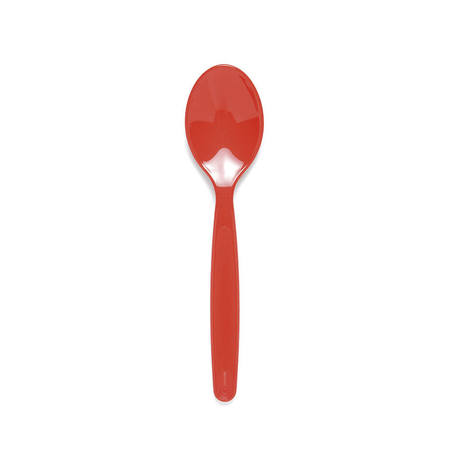 Harfield Polycarbonate Dessert Spoons Small Red 17cm