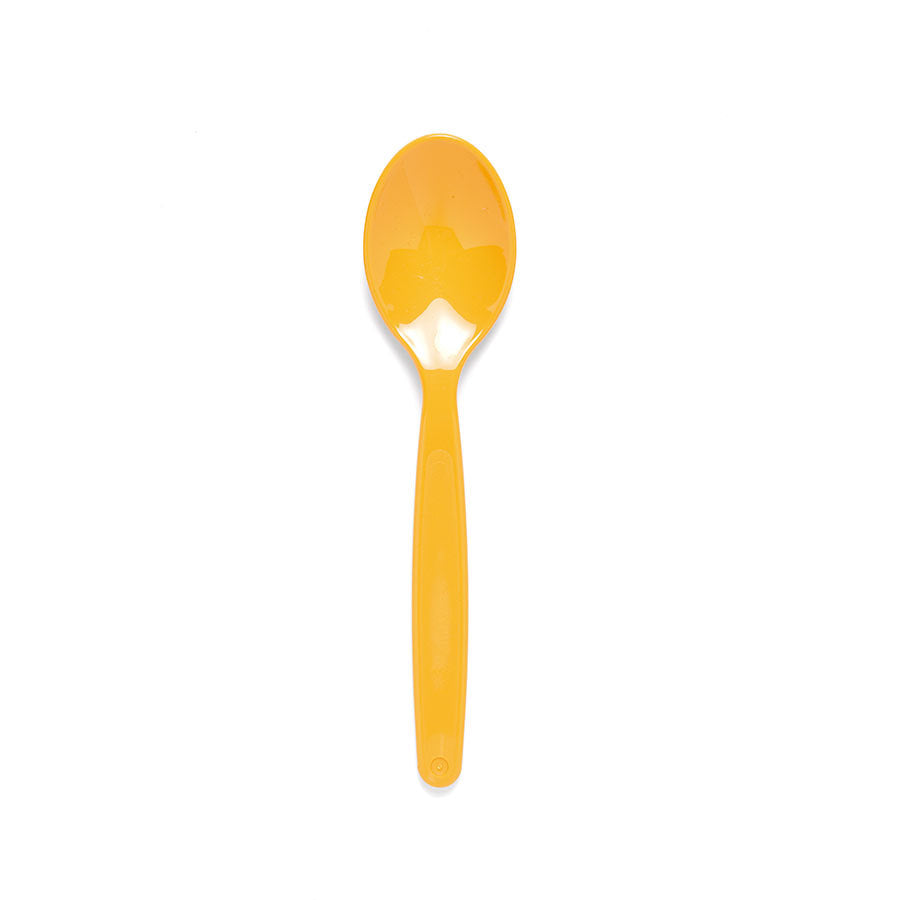 Harfield Polycarbonate Dessert Spoons Small Yellow 17cm