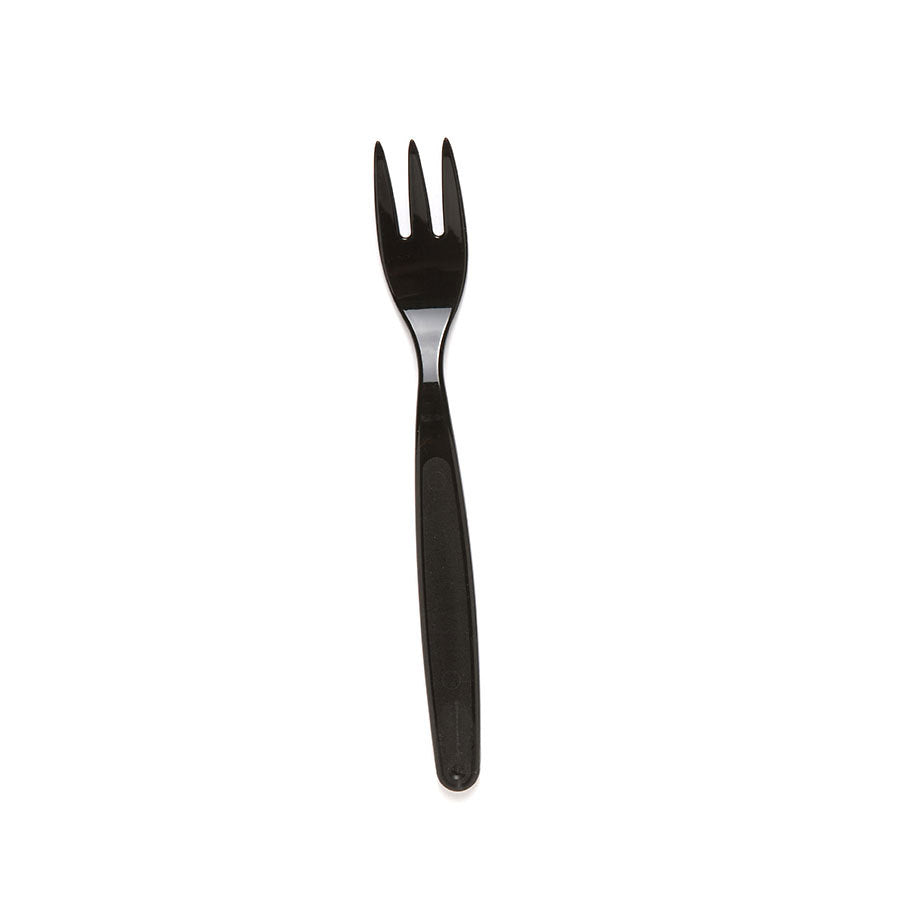 Harfield Polycarbonate Forks Small Black 17cm Pack of 10