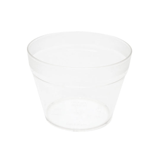 Harfield Polycarbonate Clear Round Multipot 450ml 16.6oz Pack of 10