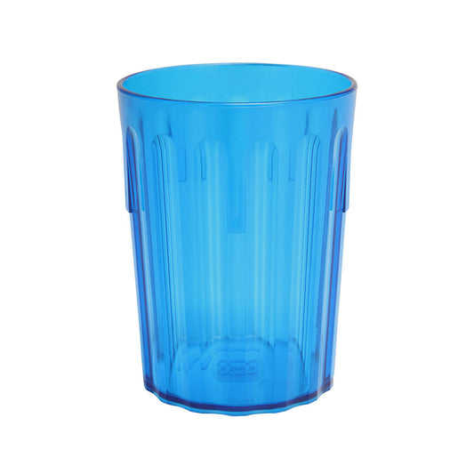 Harfield Polycarbonate Blue Fluted Tumbler 9oz 25cl